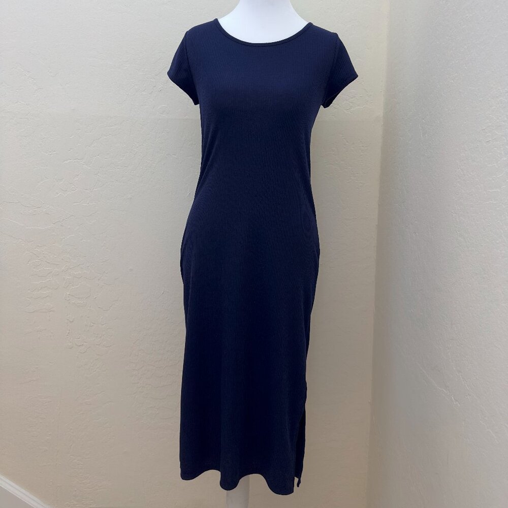 One Clothing Ribbed Midi T-Shirt Dress